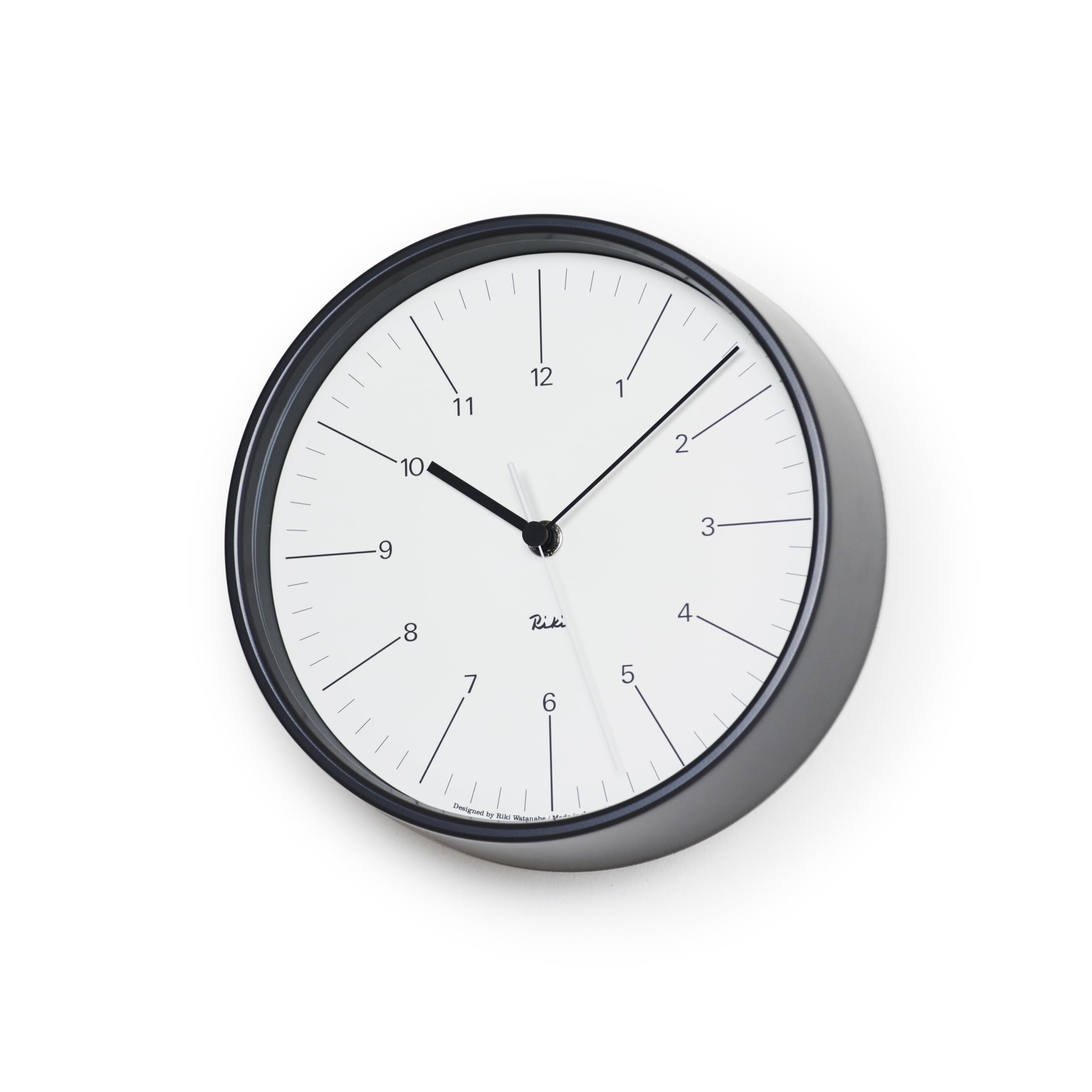 Amazon.co.jp: レムノス Lemnos 掛け時計 電波時計 RIKI STEEL CLOCK